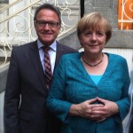 Reiner Meier mit Bundeskanzlerin Angela Merkel Bild: Privat